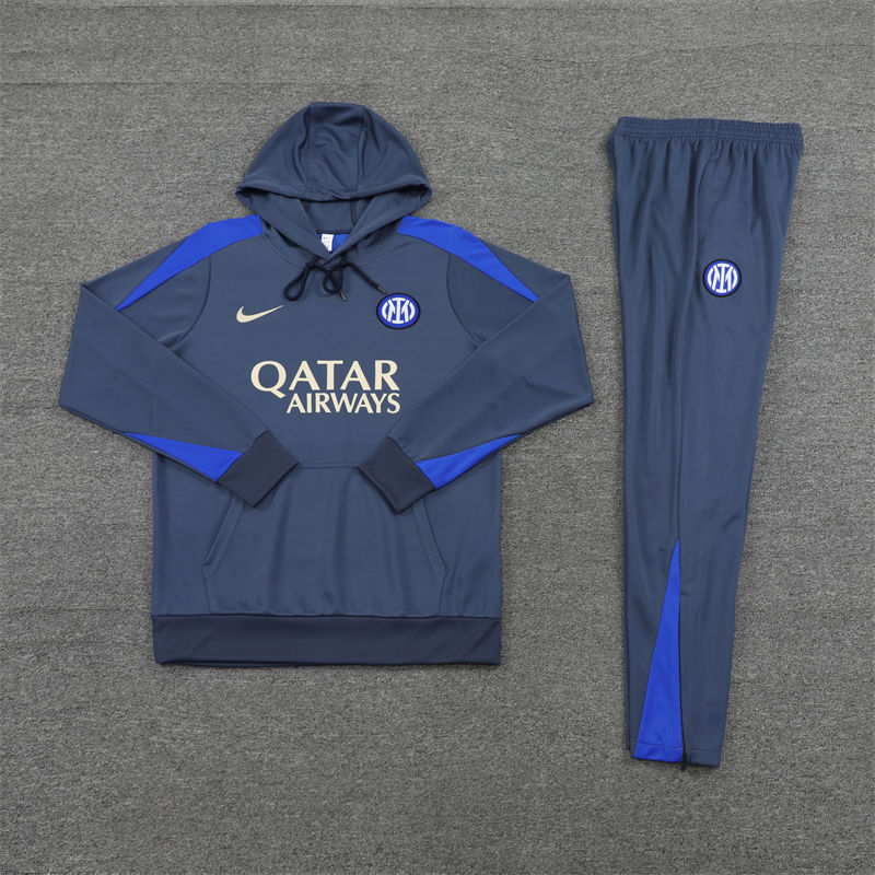 【Adult Training Wear 】418 # 24/25 Inter Milan hooded training wear