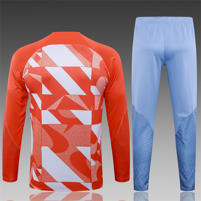 【Adult Training Wear 】B825 # 2425 Half Pull Inter Milan Orange-