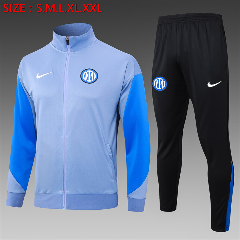 【Adult Training Wear 】A740 # 2425 Long Pull Inter Milan Grey