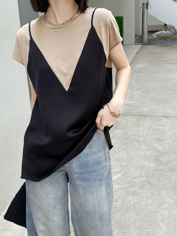 Two fake black T-shirts