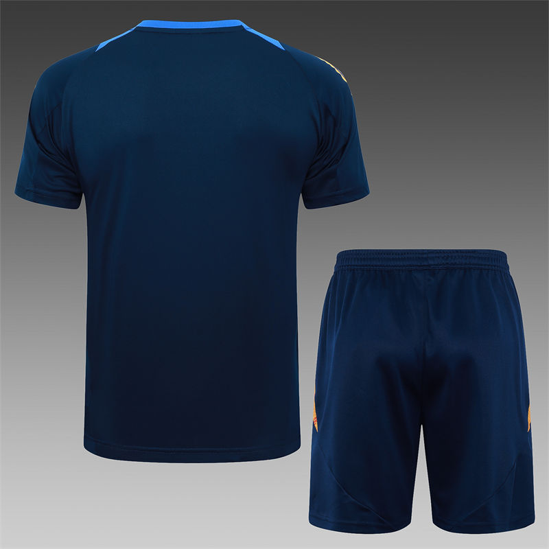 【Adult Training Short sleeve】D1159 # 2425 short sleeved Juventus Bao blue