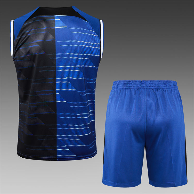 【Adult Training Vest 】D1200 # 2425 vest Inter Milan color blue inkjet color