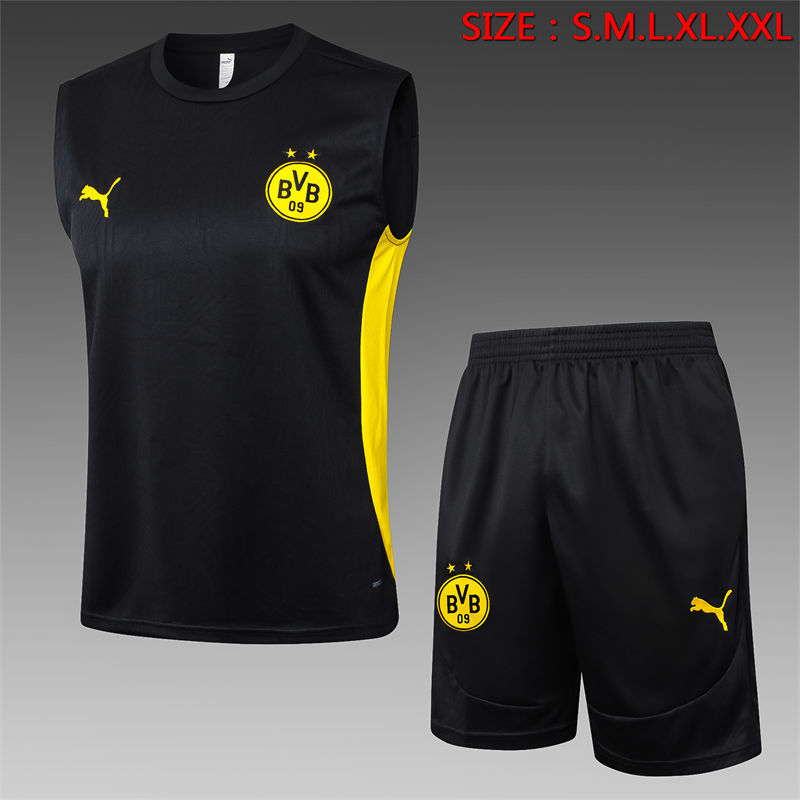 【Adult Training Vest 】D1262 # 2425 Vest Dortmund Black