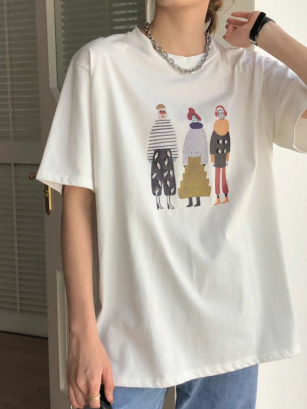 White T-shirt character