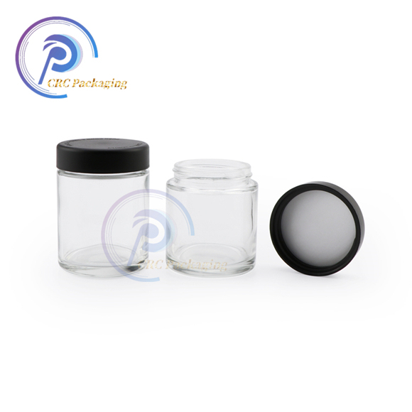 1 GRAM GLASS FLOWER JARS - CHILD RESISTANT JAR