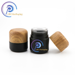 2oz 3oz 4oz custom color child proof black cannabis jar with cr lid