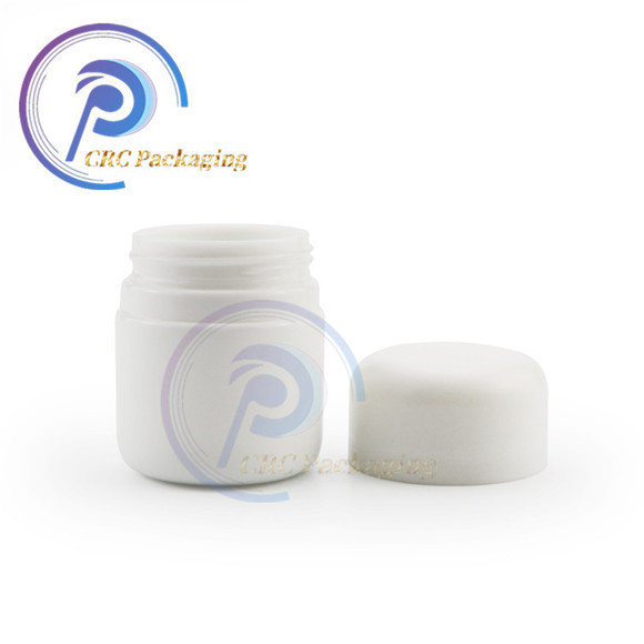 4oz opal glass marijuana jar with child resistant cap