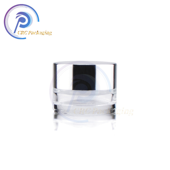 5ml 7ml 9ml  concentrate jar with aluminum cap CBD oil glass jar