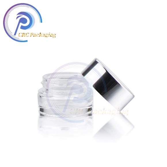 5ml 7ml 9ml  concentrate jar with aluminum cap CBD oil glass jar