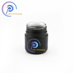 2oz 3oz 4oz custom color child proof black cannabis jar with cr lid