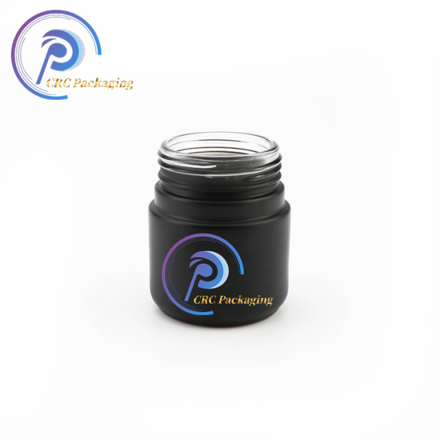2oz 3oz 4oz custom color child proof black cannabis jar with cr lid