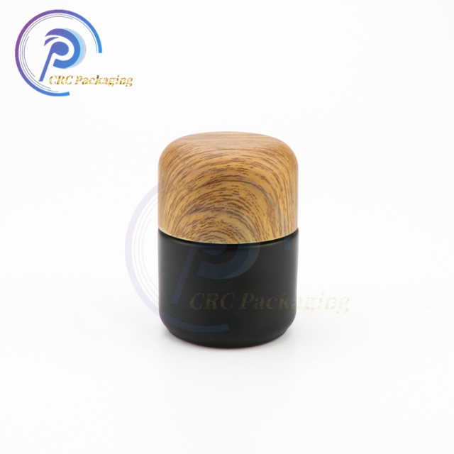 2oz 3oz 4oz custom color child proof black cannabis jar with cr lid