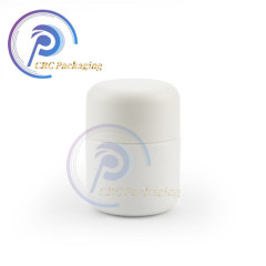 4oz opal glass marijuana jar with child resistant cap