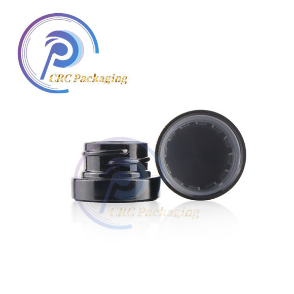 Child proof glass jar with plastic lid 3ml 5ml 7ml glass CBD oil