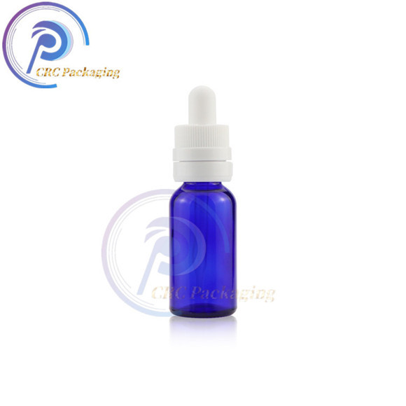 1/2oz 1oz 2oz 4oz blue Boston glass dropper bottle with child proof dropper