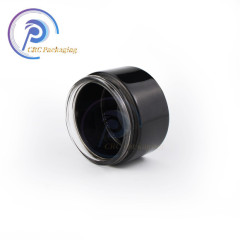 skin care packaging matte black glass cream jar 30g 50g cosmetic glass jar with lid