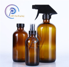 blue amber green 15ml 30ml 60ml 120ml boston round glass spray bottle