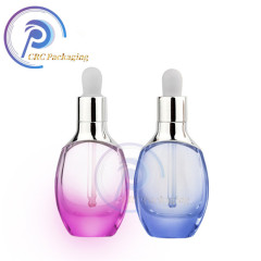 Wholesale cosmetic serum bottles Glass Essential Oil Bottle with dropper