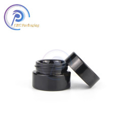 Wholesale large 30ml dark black violet glass jar vacuum packing