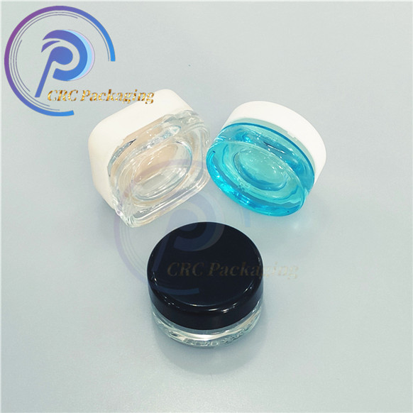 Hemp Packaging 5g Clear Glass Jar 5ml Child Resistant Cap/Child ProofJar/Child Resistant Bottle