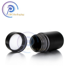 Label printing 50ml 70ml 110ml 150ml 220ml hemp container frosted child proof resistant flower glass jars with CRC cap