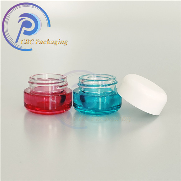 Child proof 5ml 7ml 9ml Resistant Glass jars with resistant cap