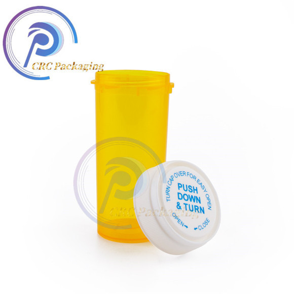 Wholesale 8dram 13dram 19dram 30 dram 60dram CBD screw top child proof cap apothecary plastic hemp pill bottles