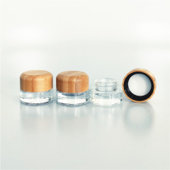 5ml bamboo Glass Concentrate Jar with Child Resistant Cap