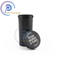 child proof reversible pharmacy vials plastic bottle with lid