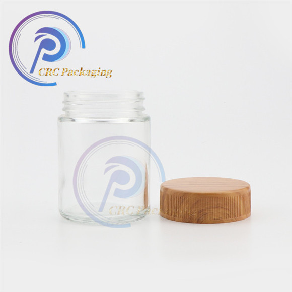 1oz 2oz 3oz 4oz round Child Resistant cream glass jar with child-proof lids