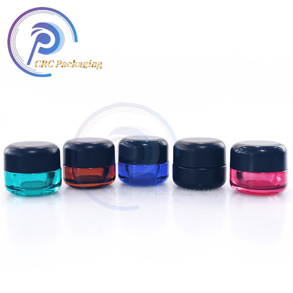 Child proof 9ml Resistant Glass jars with resistant cap