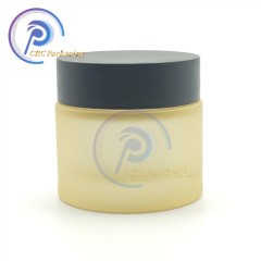 frosted glass jars hemp flower custom container flower smell proof child proof jar