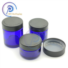 smell proof 1 2 3 4 oz empty round stash container herb flower child resistant glass jar with cr cap