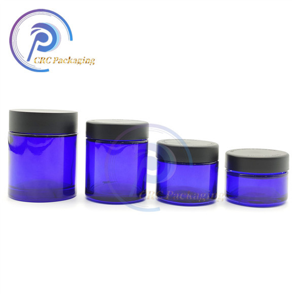 smell proof 1 2 3 4 oz empty round stash container herb flower child resistant glass jar with cr cap