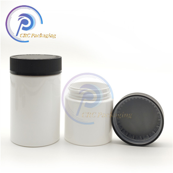 custom plastic herb containers with child proof lid weed packaging