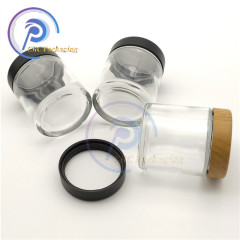 smell proof 1 2 3 4 oz empty round stash container herb flower child resistant glass jar with cr cap