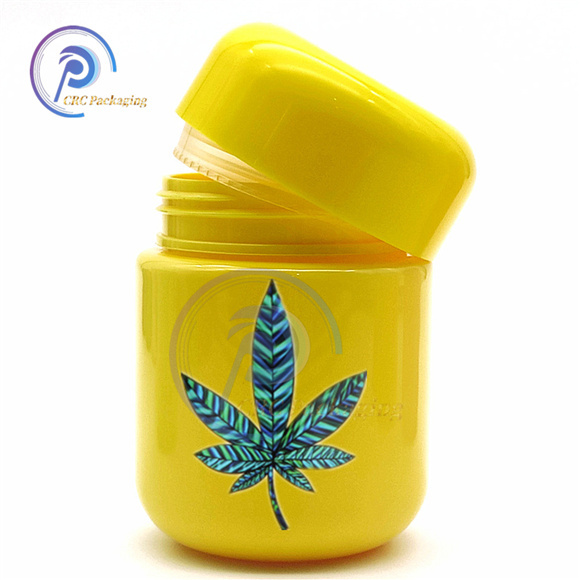 40 dram CBD gummy bear jar with CR lid