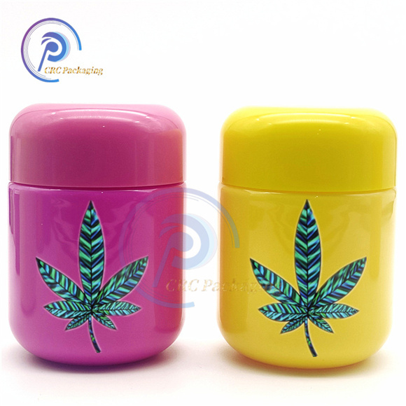 CBD gummy bear plastic container with CR lid