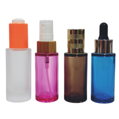Wholesale bamboo cosmetic spray glass bottle