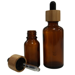 Wholesale CBD oil dropper with bamboo lid