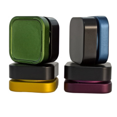 5mL Square Premium Glass Concentrate Jar Child Safe - Opaque or Clear