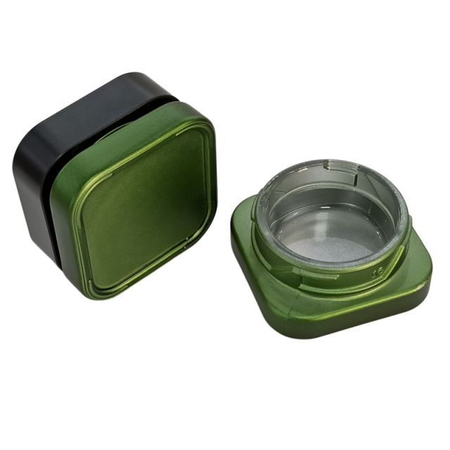 5ml Glass Wax Frosted Color Square Qube Wax Concentrate Containers