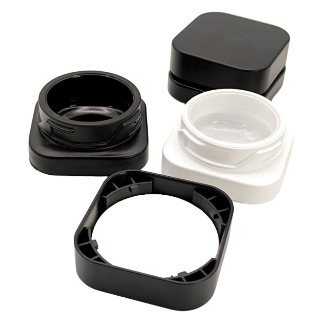 5mL Square Premium Glass Concentrate Jar Child Safe - Opaque or Clear