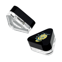 5ml 9ml tricube qube child resistant concentrate jar with CR lid