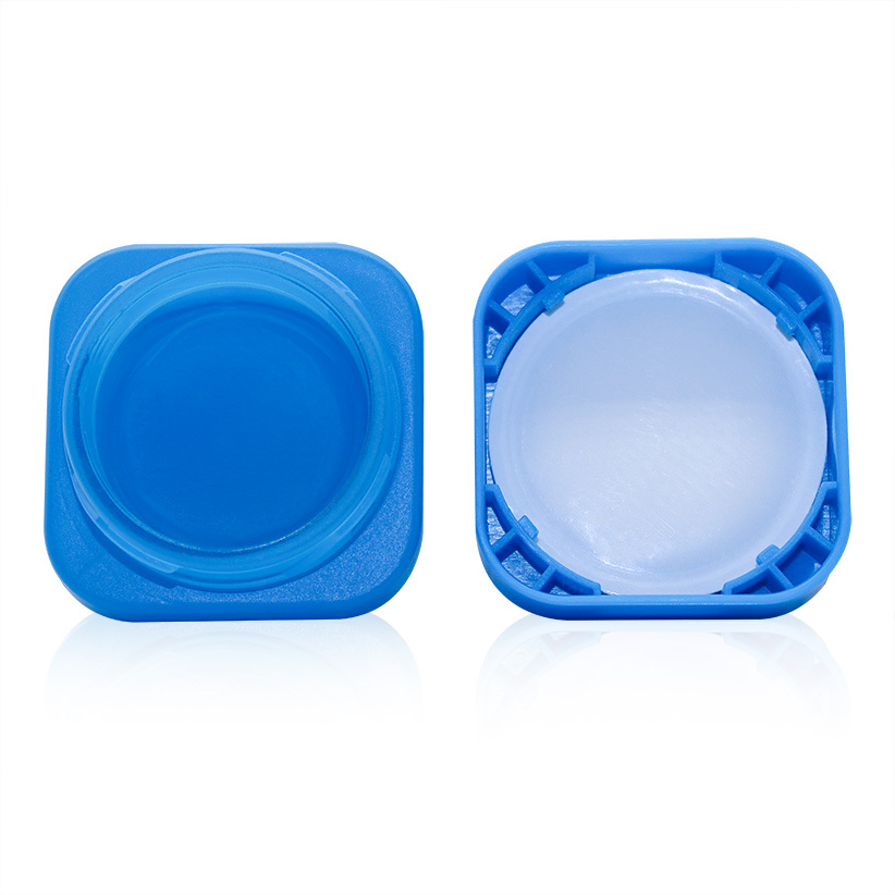 Qube 5ML Square Premium Glass Concentrate Jar Clear Glass jar with Child Safe Lid