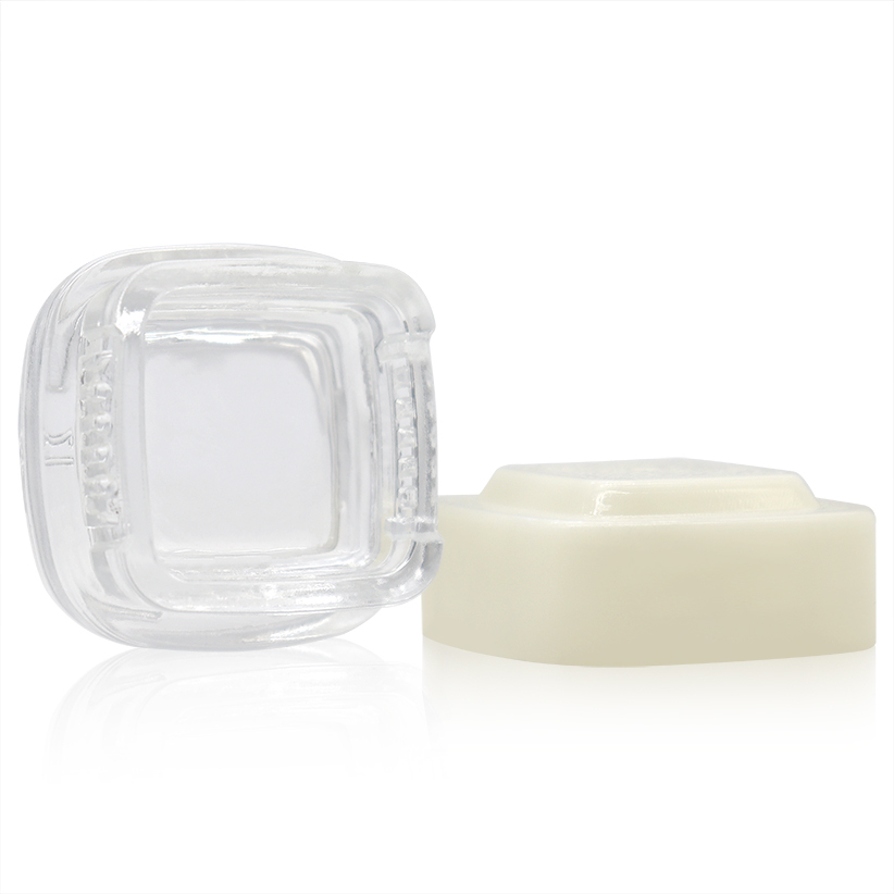 7ml Clear and Opal & Black Calyx Concentrate jar container