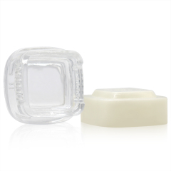 7ml Clear and Opal & Black Calyx Concentrate jar container