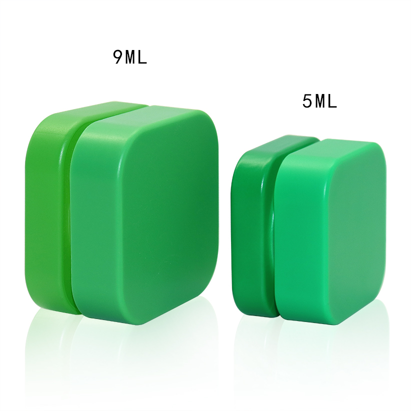 3ml 5ml 7ml 9ml square child proof glass jar Vacuum Sealed Glass Jar