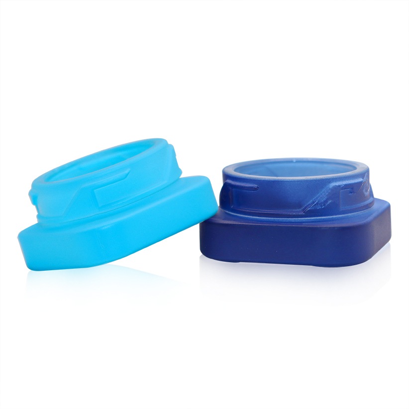 7mL Square Glass Jar Concentrate with Child Proof Cube Lid Container Cosmetic Oil Wax Storage
