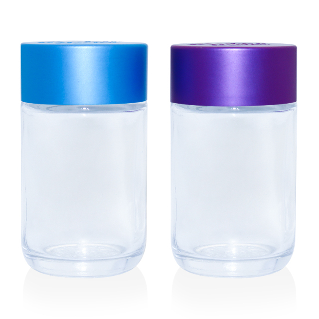 custom label design baby infused jeeter glass jar 5 pack pre packaging baby proof jeeter glass bottle pre packaging container
